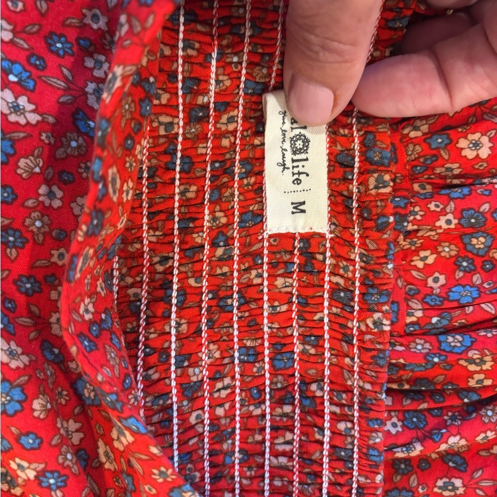 Natural Life Hannah Convertible Maxi Skirt, red ditsy - Picture 4 of 5
